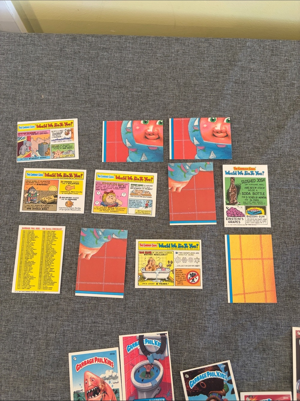 1987 Garbage pail kids series 9 assortment of 37 cards, (with duplicates) - Picture 4 of 6